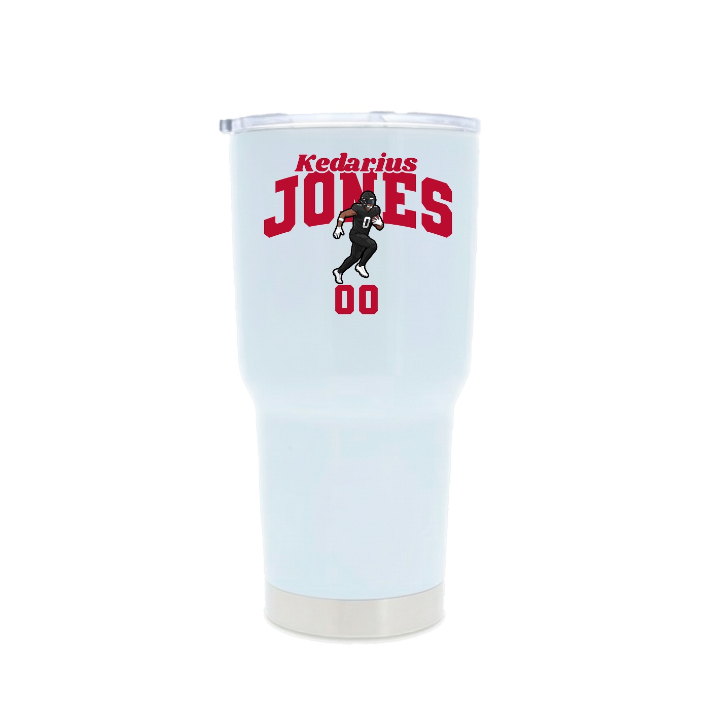 30oz Stainless Steel Tumbler — Signature Arch in White