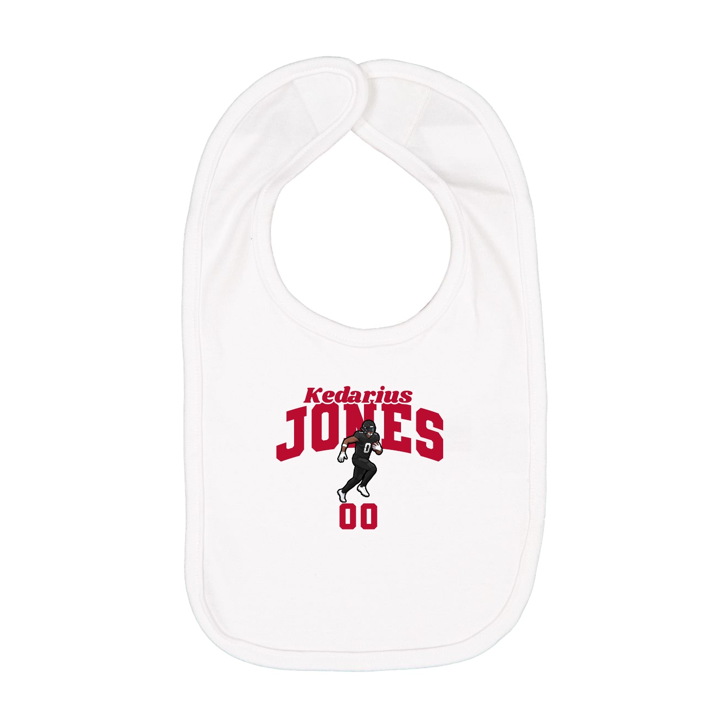 Infant Bib — Signature Arch in White