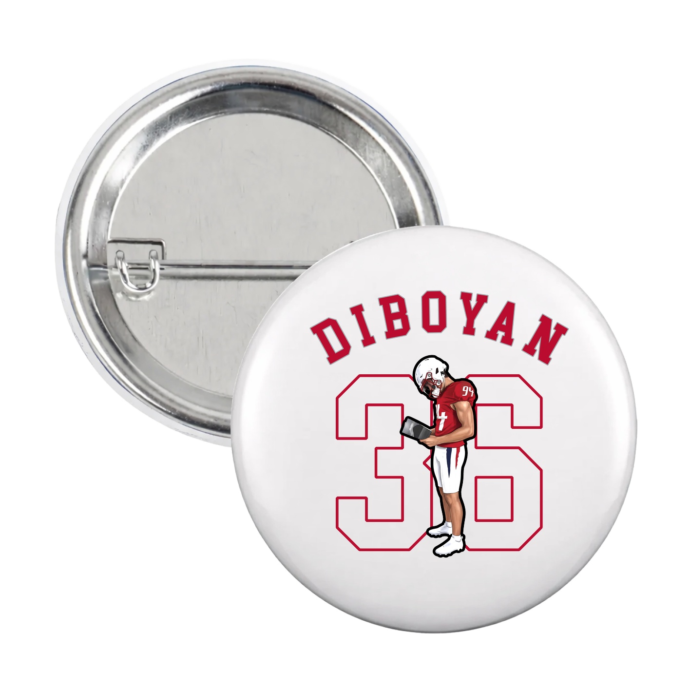 Game Day Button — Shirsey Arch in White