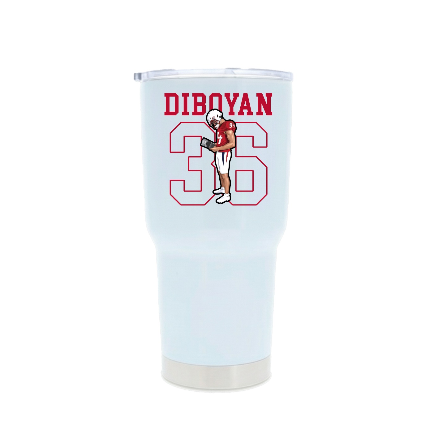 30oz Stainless Steel Tumbler — Shirsey in White