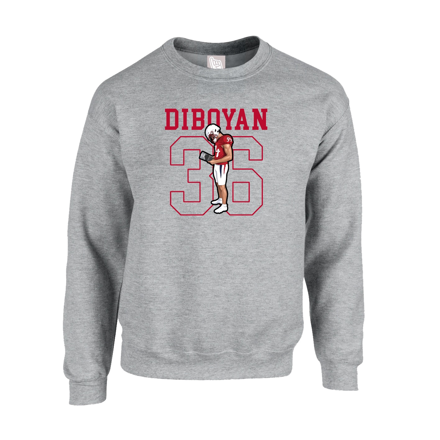 Fleece Crew — Shirsey in Grey