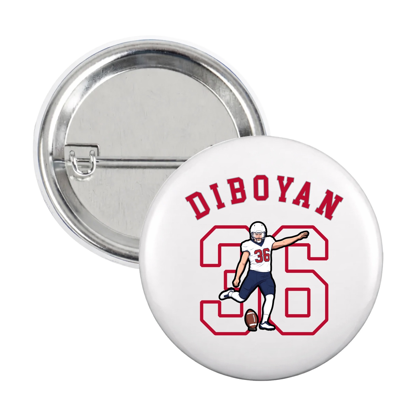Game Day Button — Shirsey Arch in White