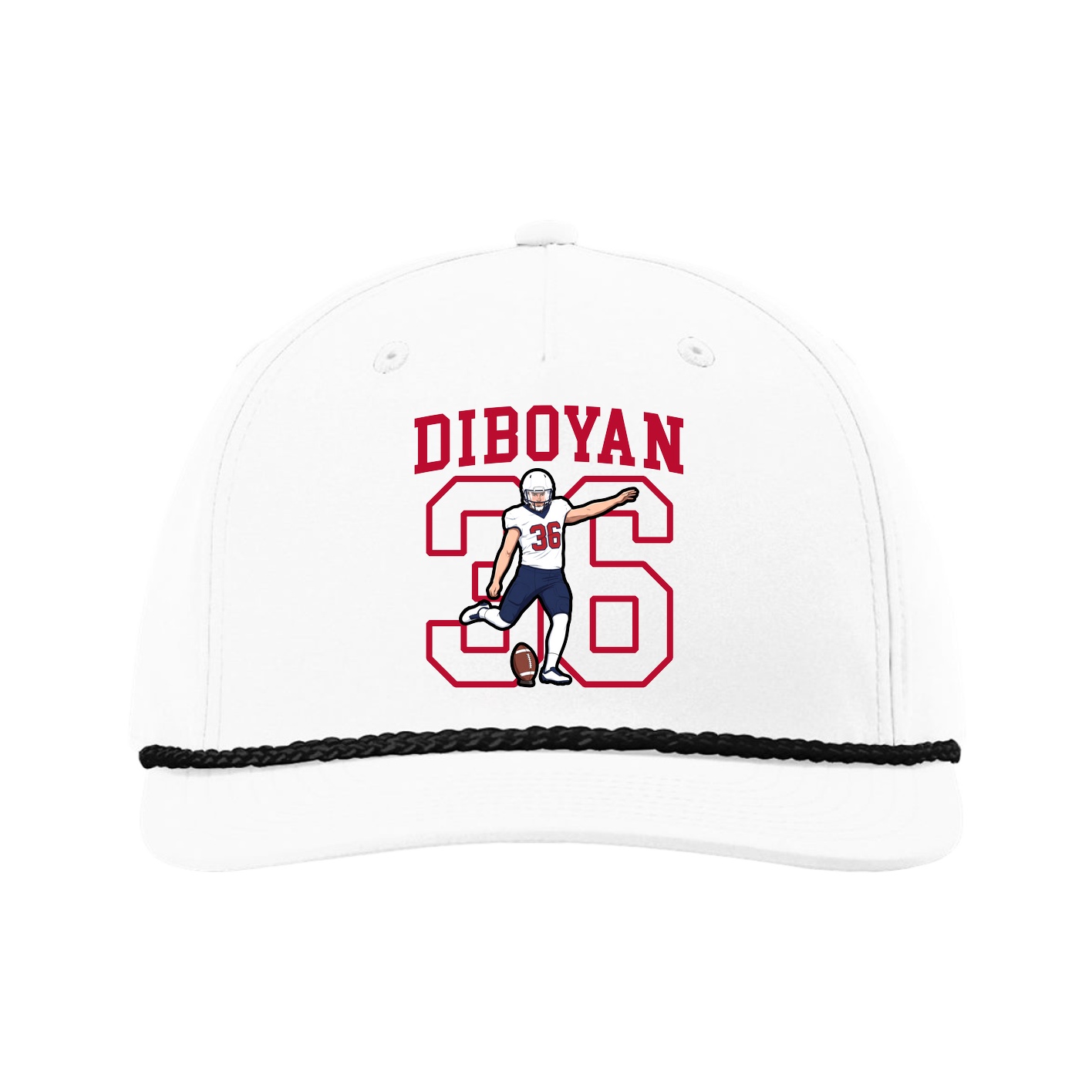 Five-Panel Classic Rope Cap — Shirsey in White