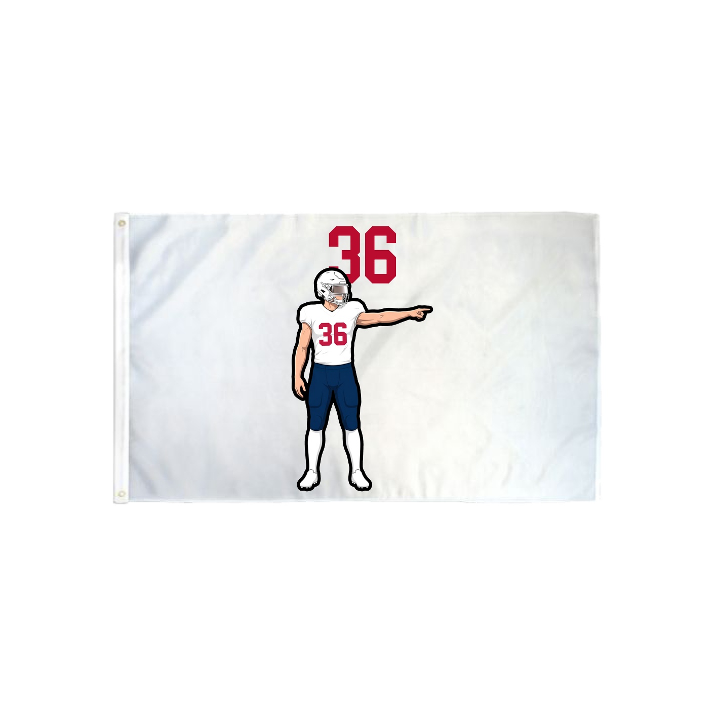 3x5 Flag — Number Top in Classic