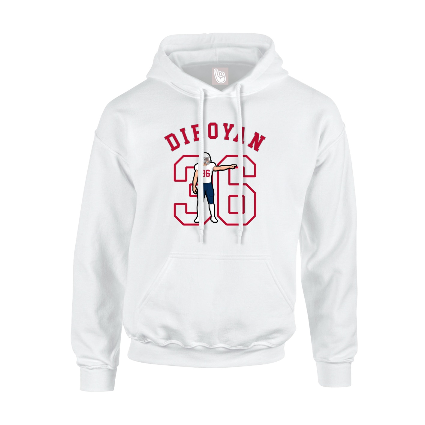 Youth Hoodie — Shirsey Arch in White