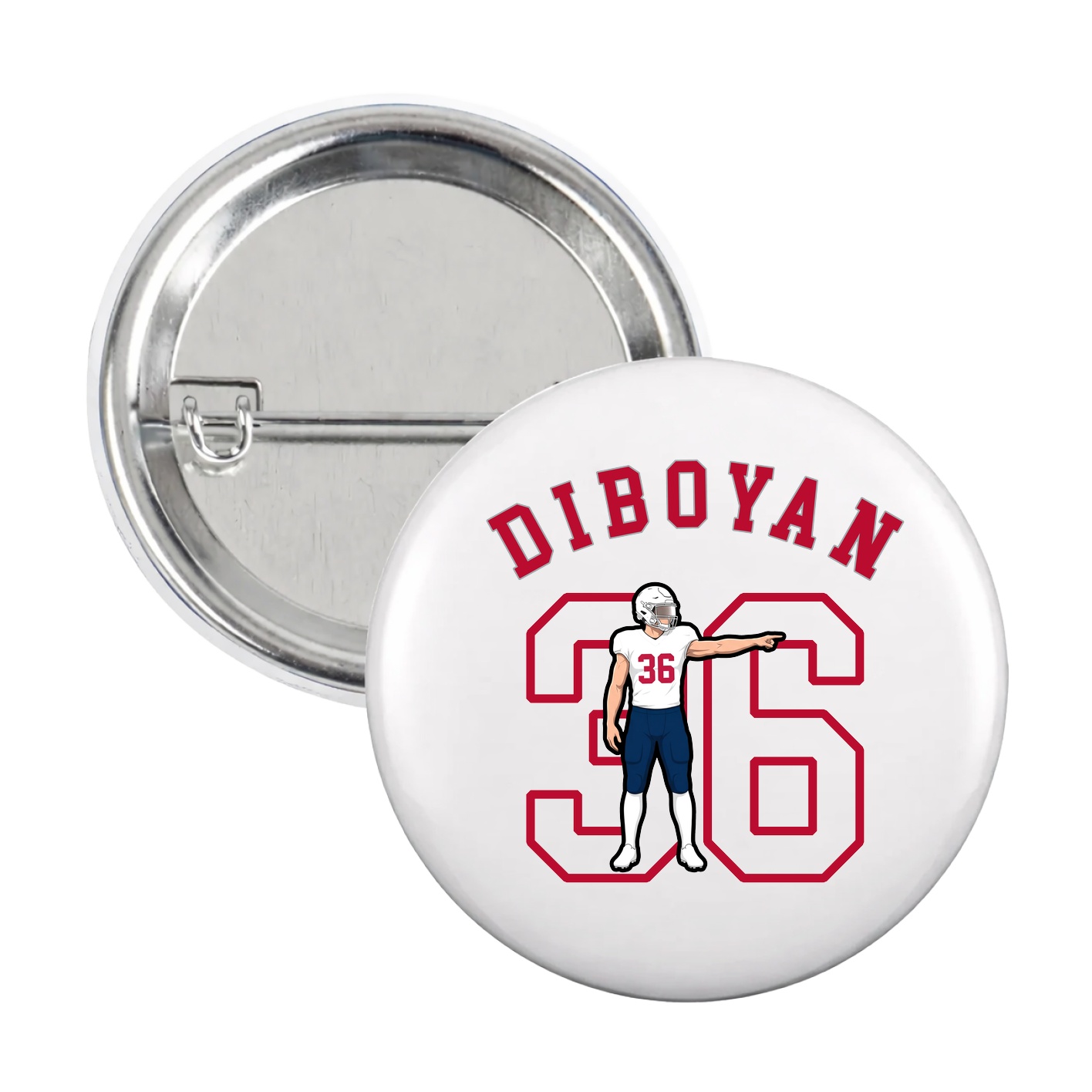 Game Day Button — Shirsey Arch in White