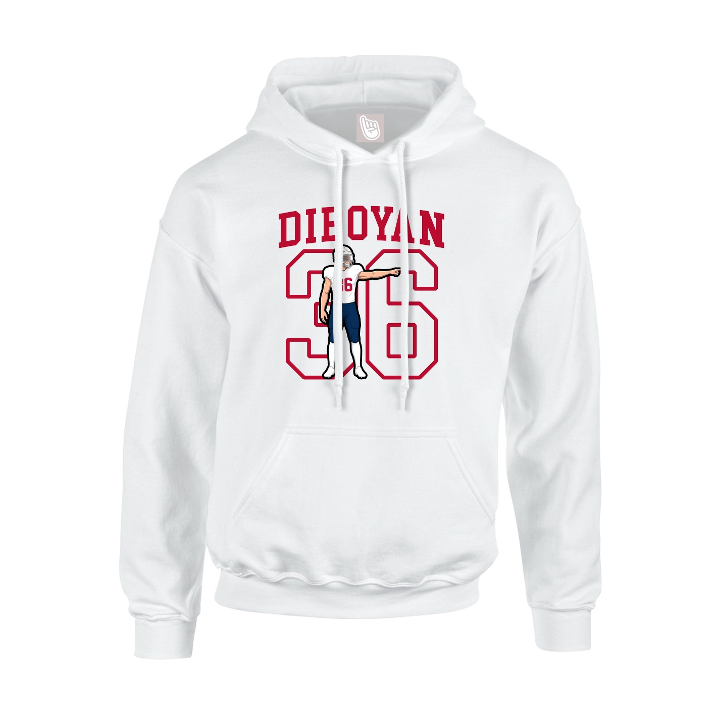 Youth Hoodie — Shirsey in White