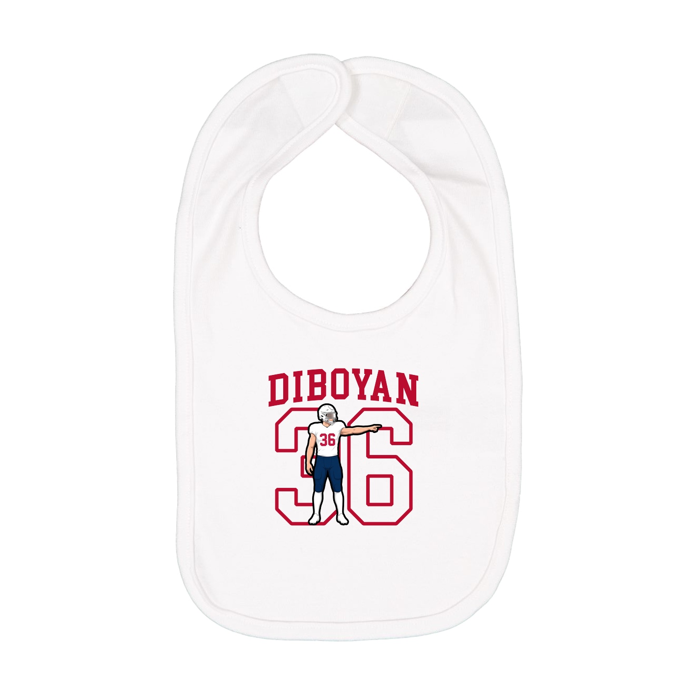 Infant Bib — Shirsey in White