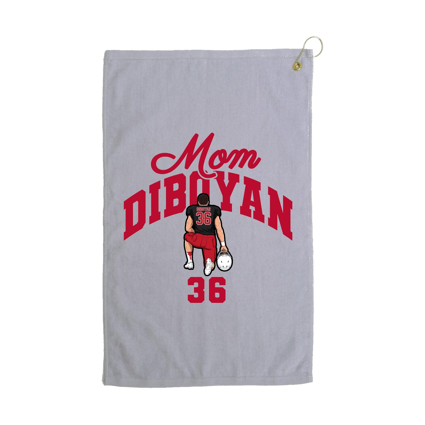 Golf Towel — Mothers Day Arch in Grey