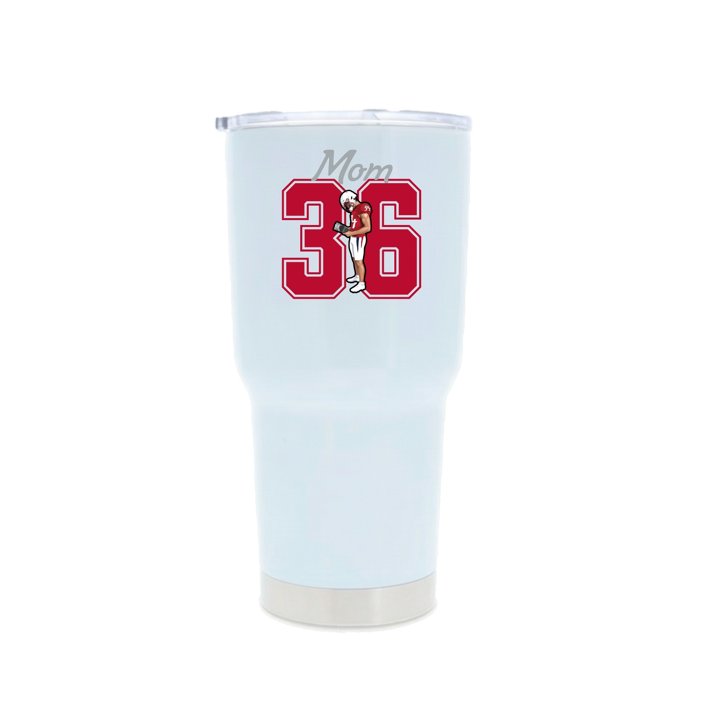30oz Stainless Steel Tumbler — Mothers Day Shirsey in White