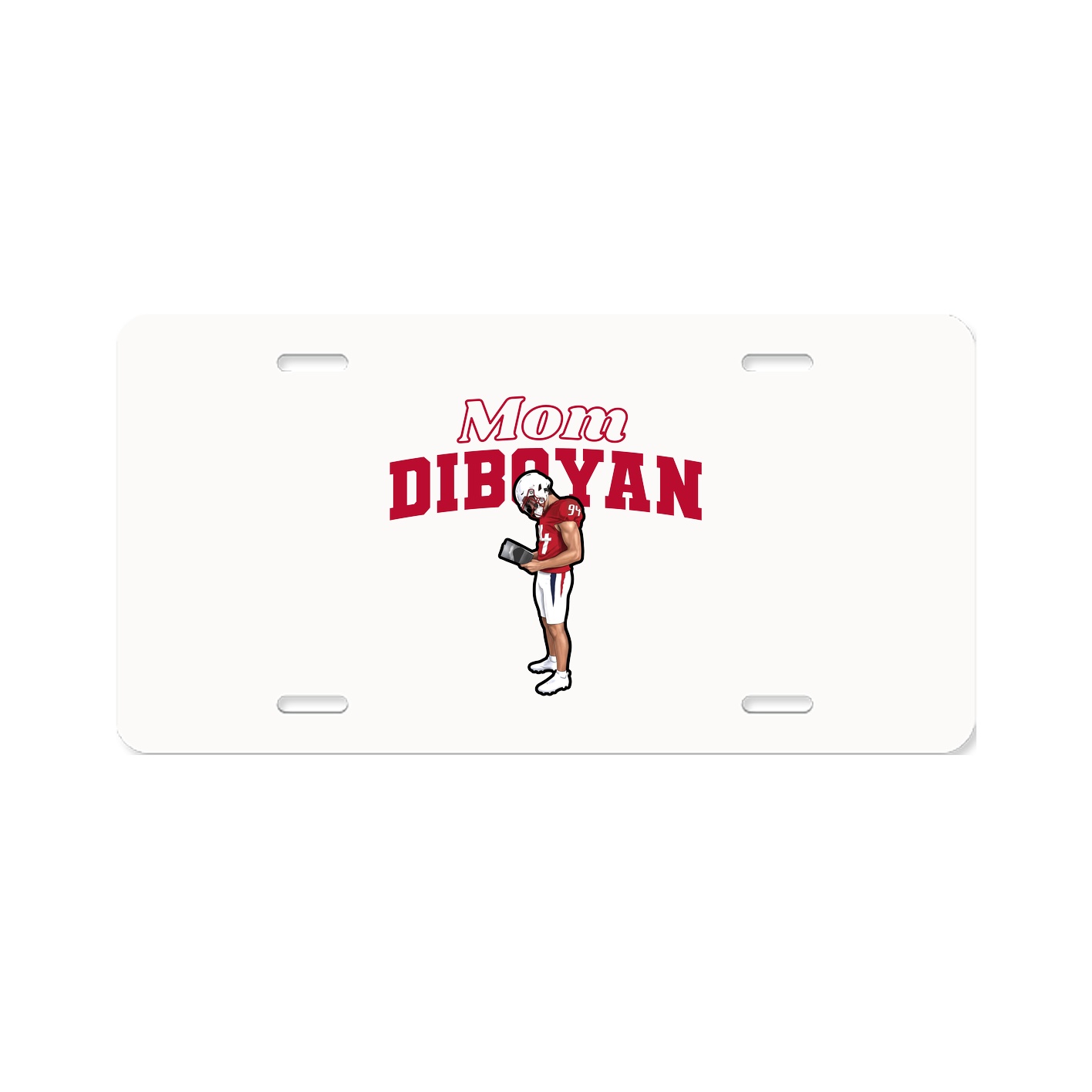 License Plate — Mothers Day Block in Classic
