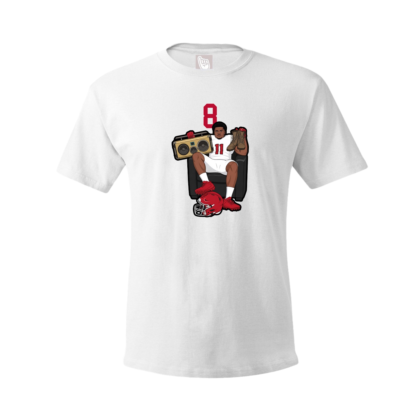 Tee — Number Top in White