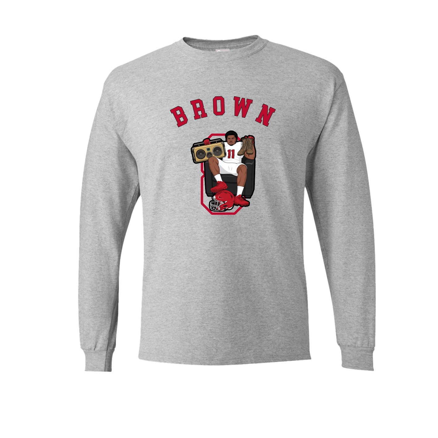 Long Sleeve Tee — Shirsey Arch in Grey
