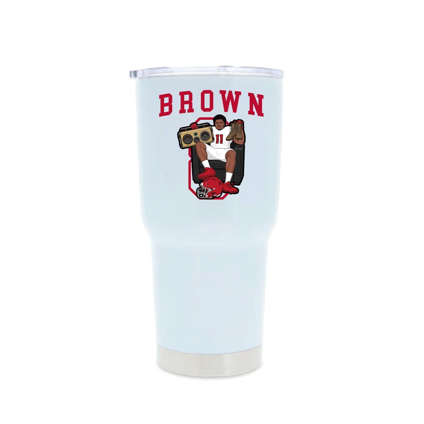 30oz Stainless Steel Tumbler — Shirsey in White