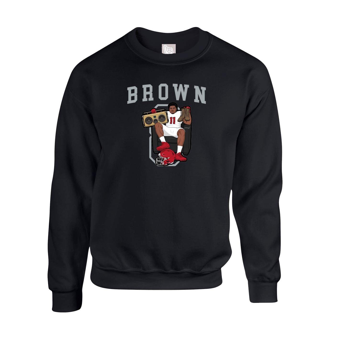 Fleece Crew — Shirsey in Black