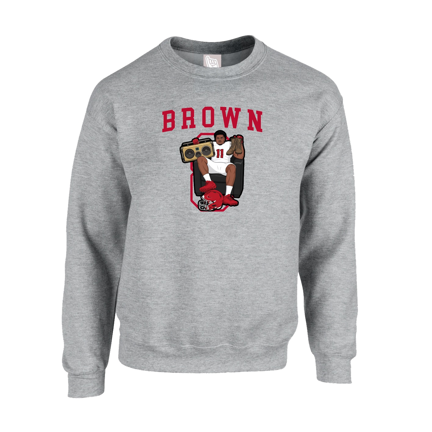 Fleece Crew — Shirsey in Grey