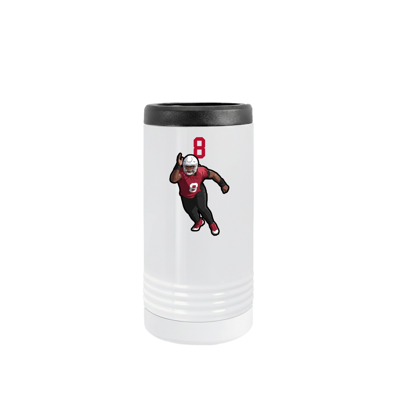 Slim Beverage Holder — Number Top in White
