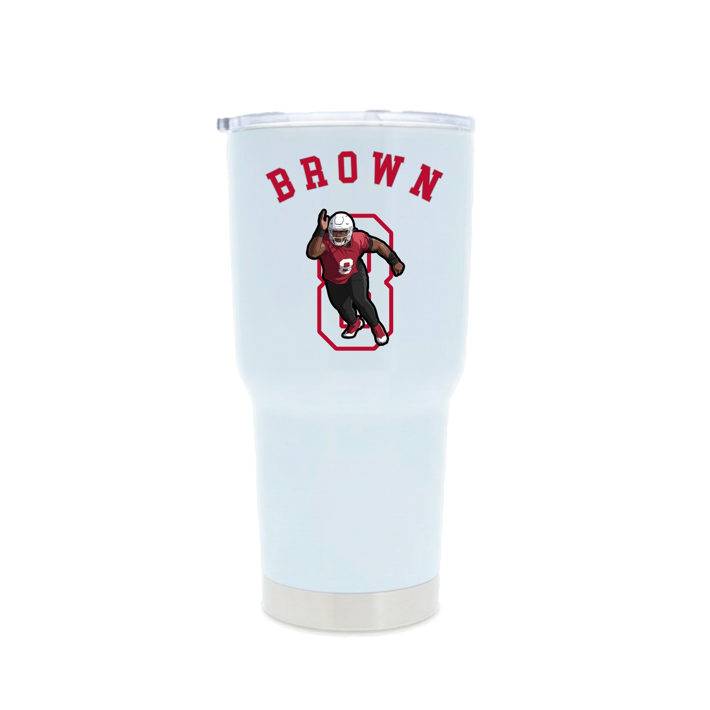 30oz Stainless Steel Tumbler — Shirsey Arch in White
