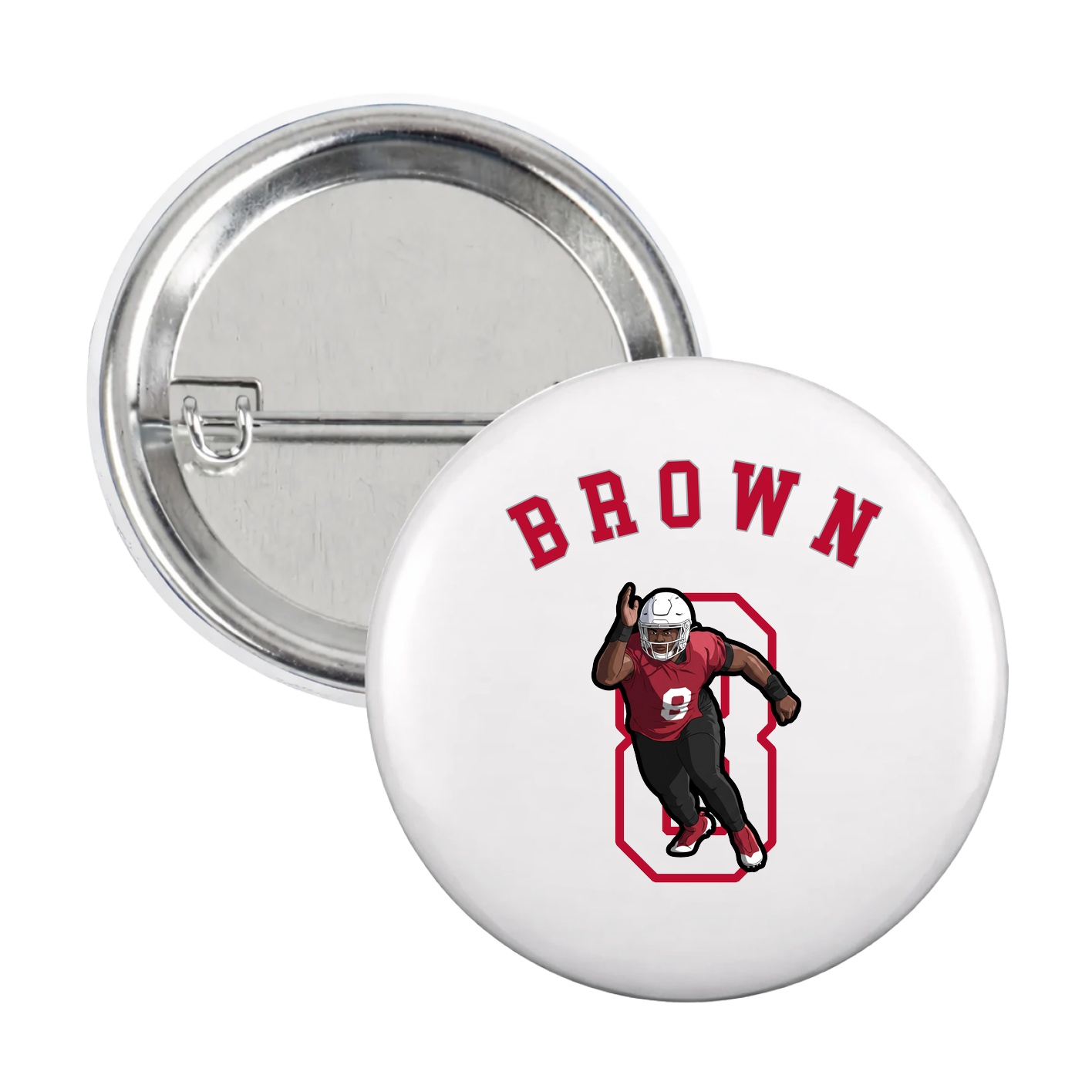 Game Day Button — Shirsey Arch in White