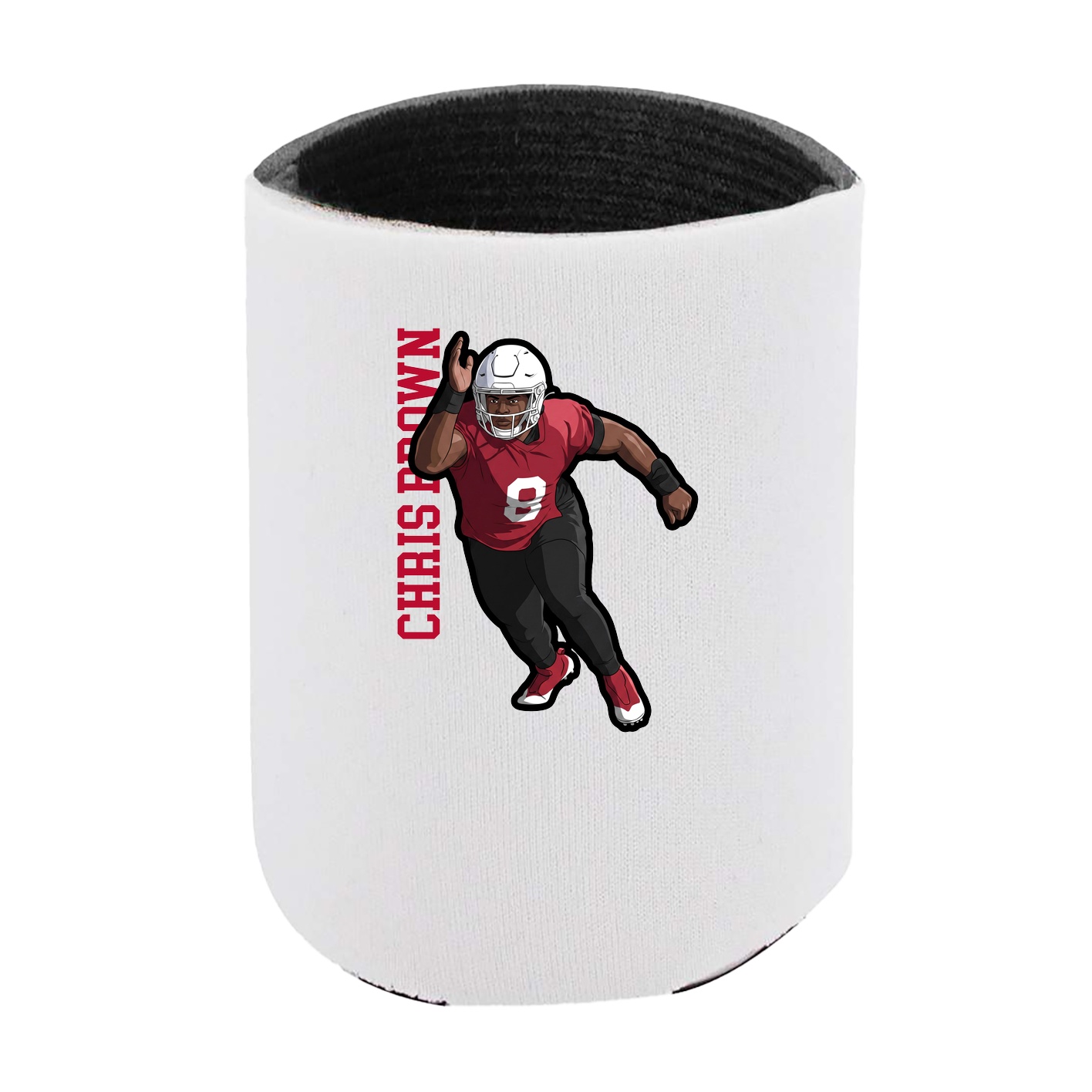 Can Holder — Name Vertical in White