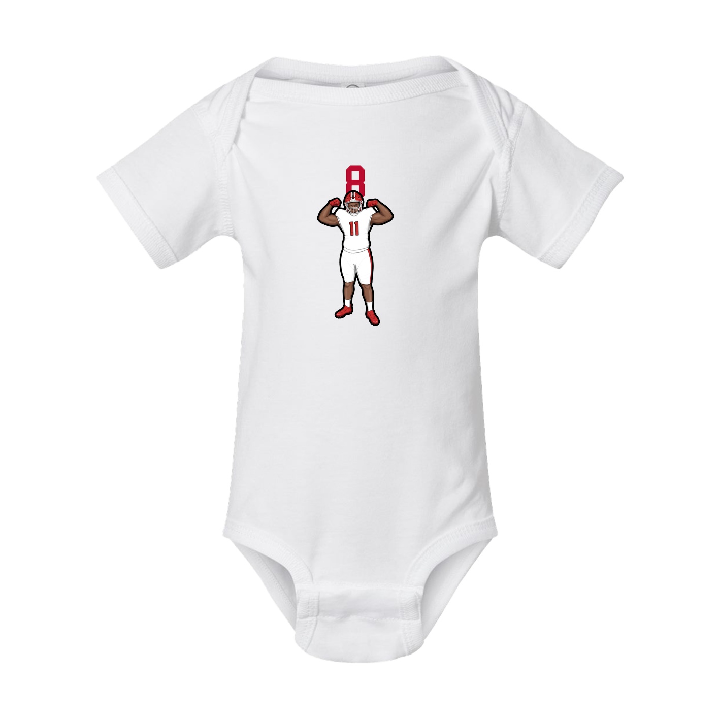 Baby Onesie — Number Top in White