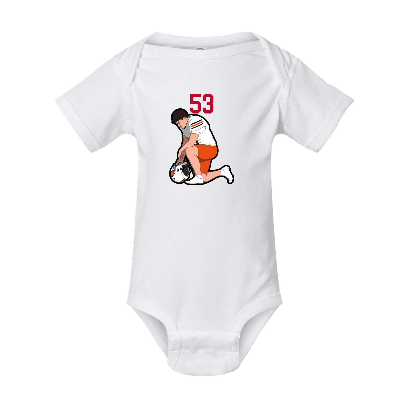 Baby Onesie — Number Top in White