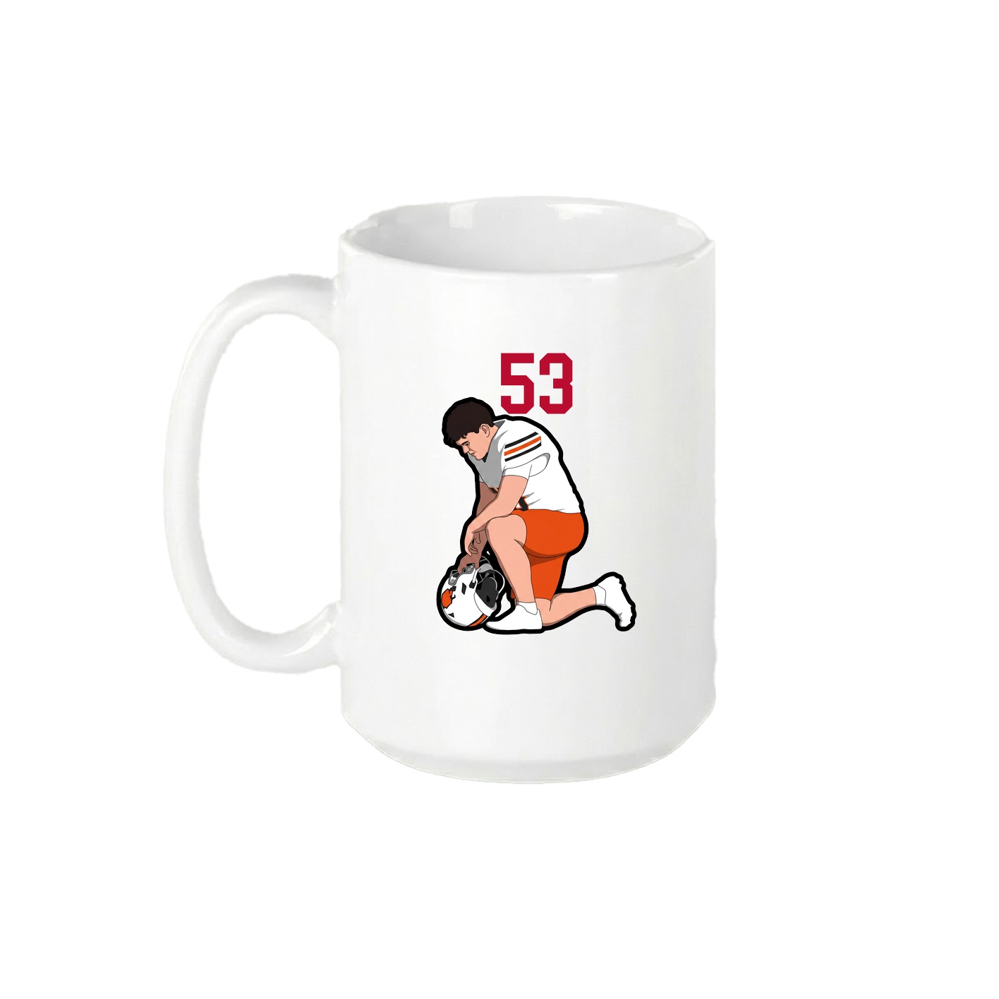 15oz Coffee Mug — Number Top in White