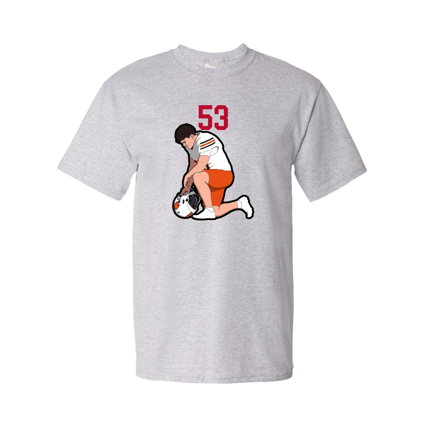 Youth Tee — Number Top in Grey