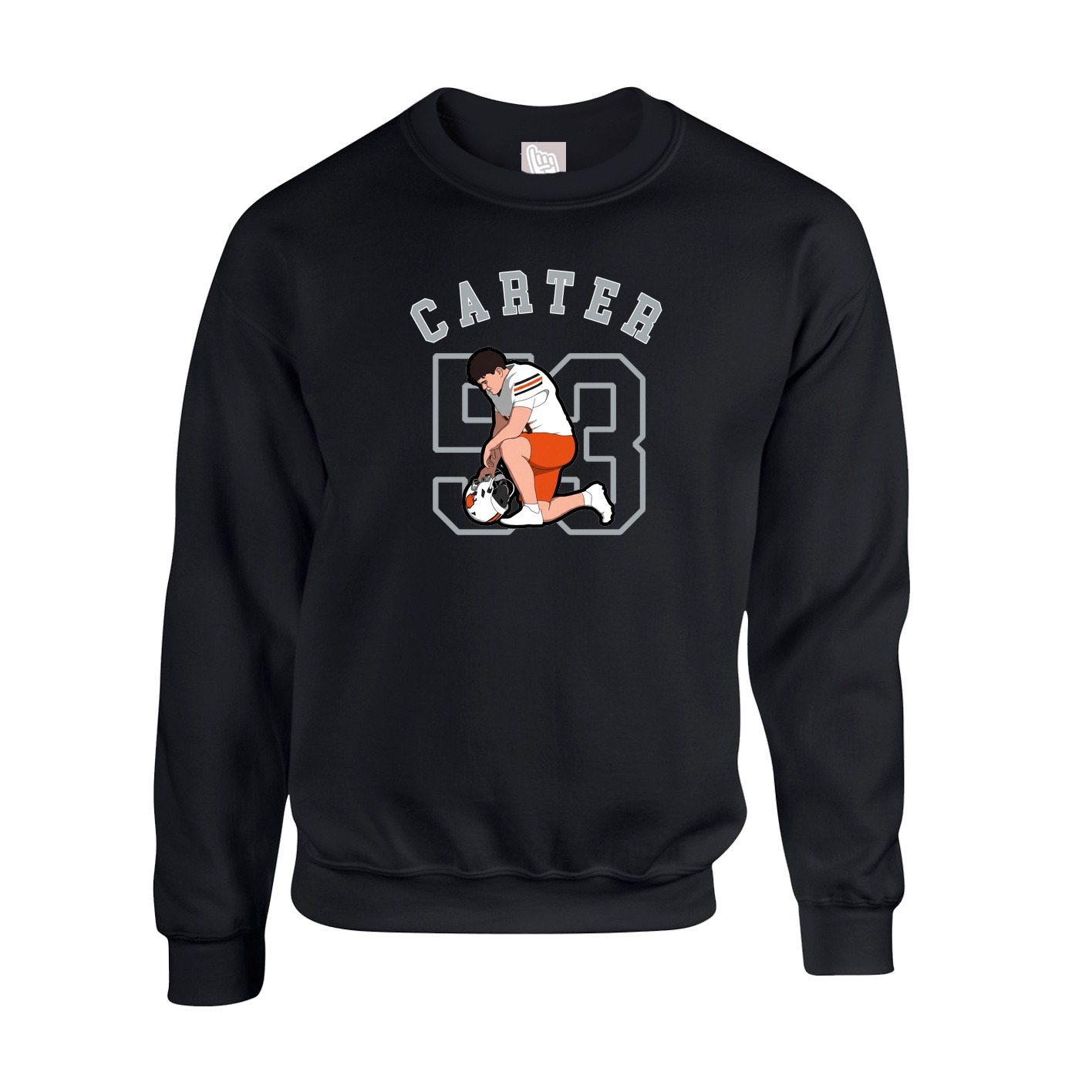 Fleece Crew — Shirsey Arch in Black