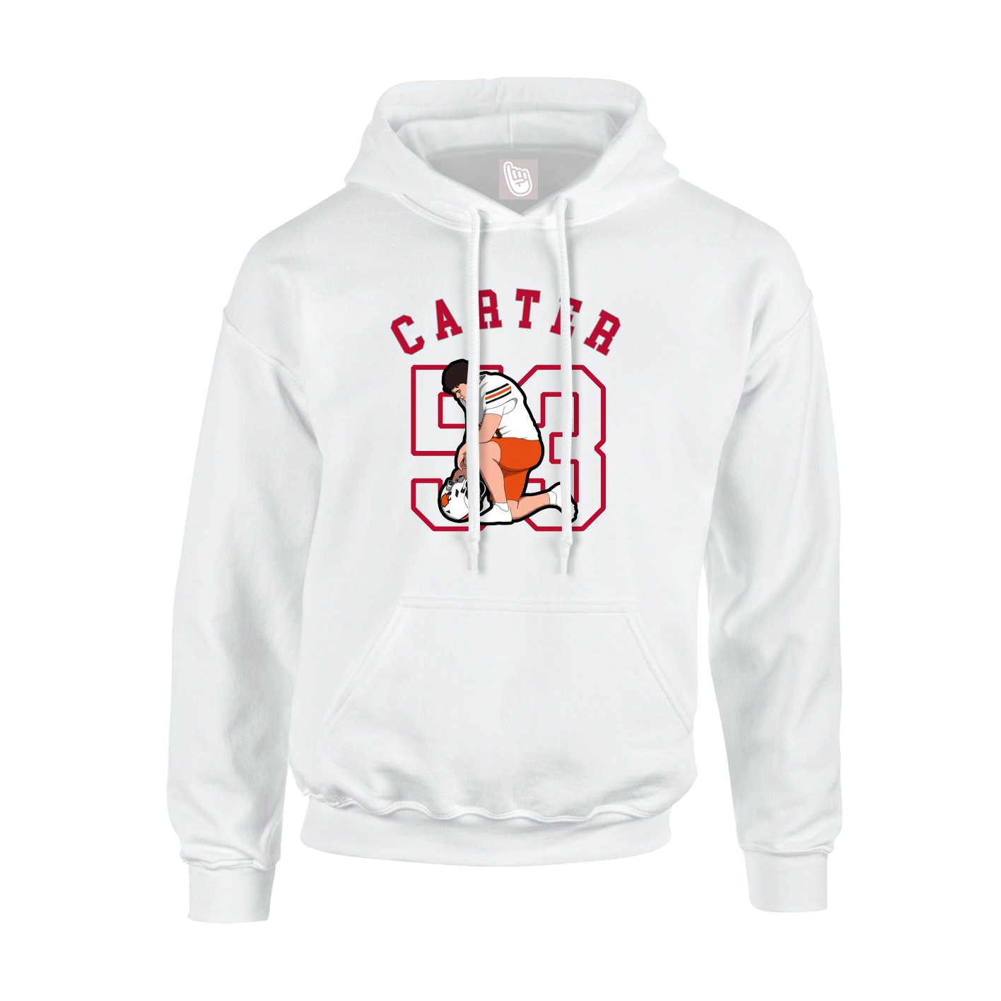 Youth Hoodie — Shirsey Arch in White