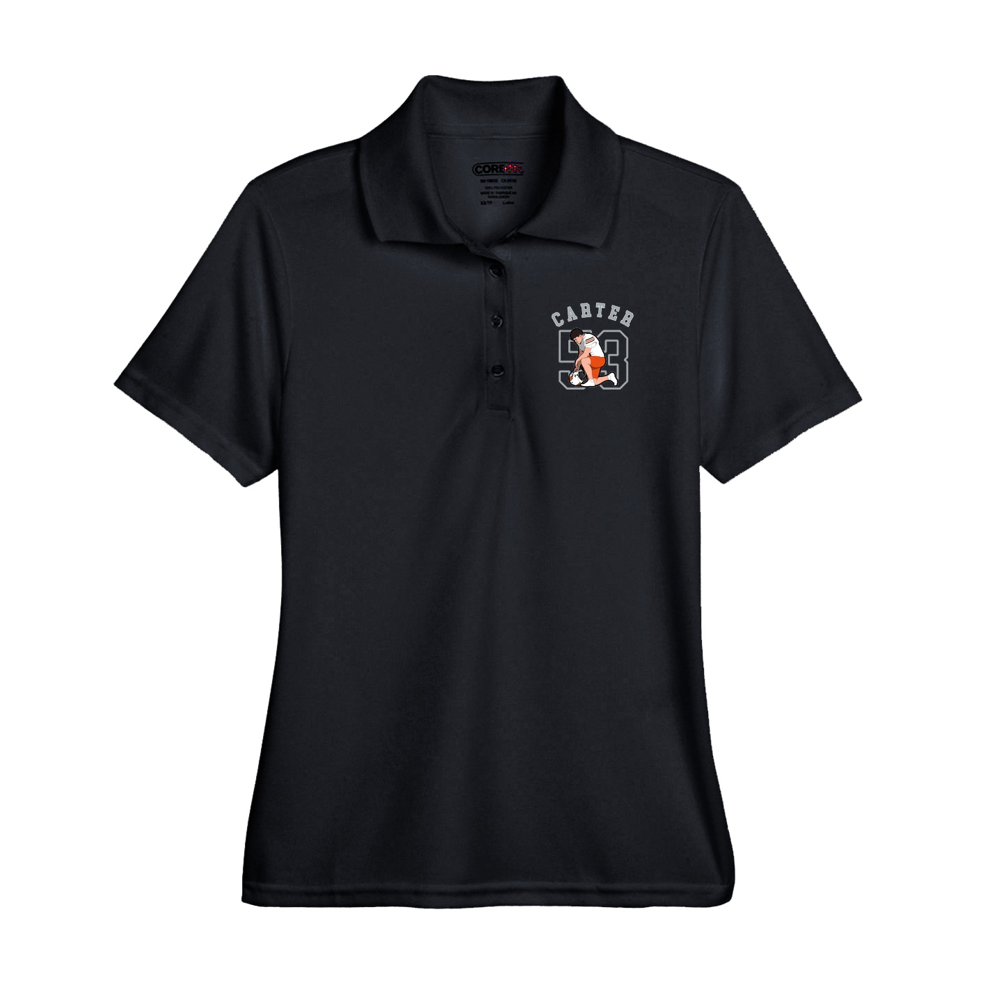 Performance Polo — Shirsey Arch in Black