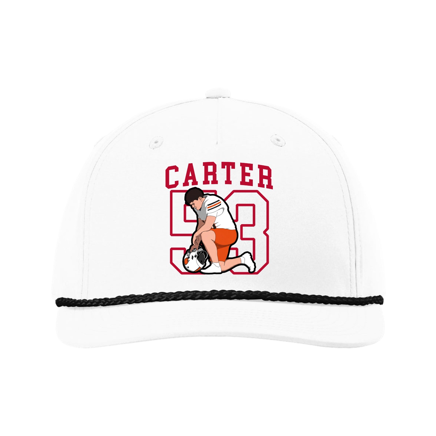 Five-Panel Classic Rope Cap — Shirsey in White