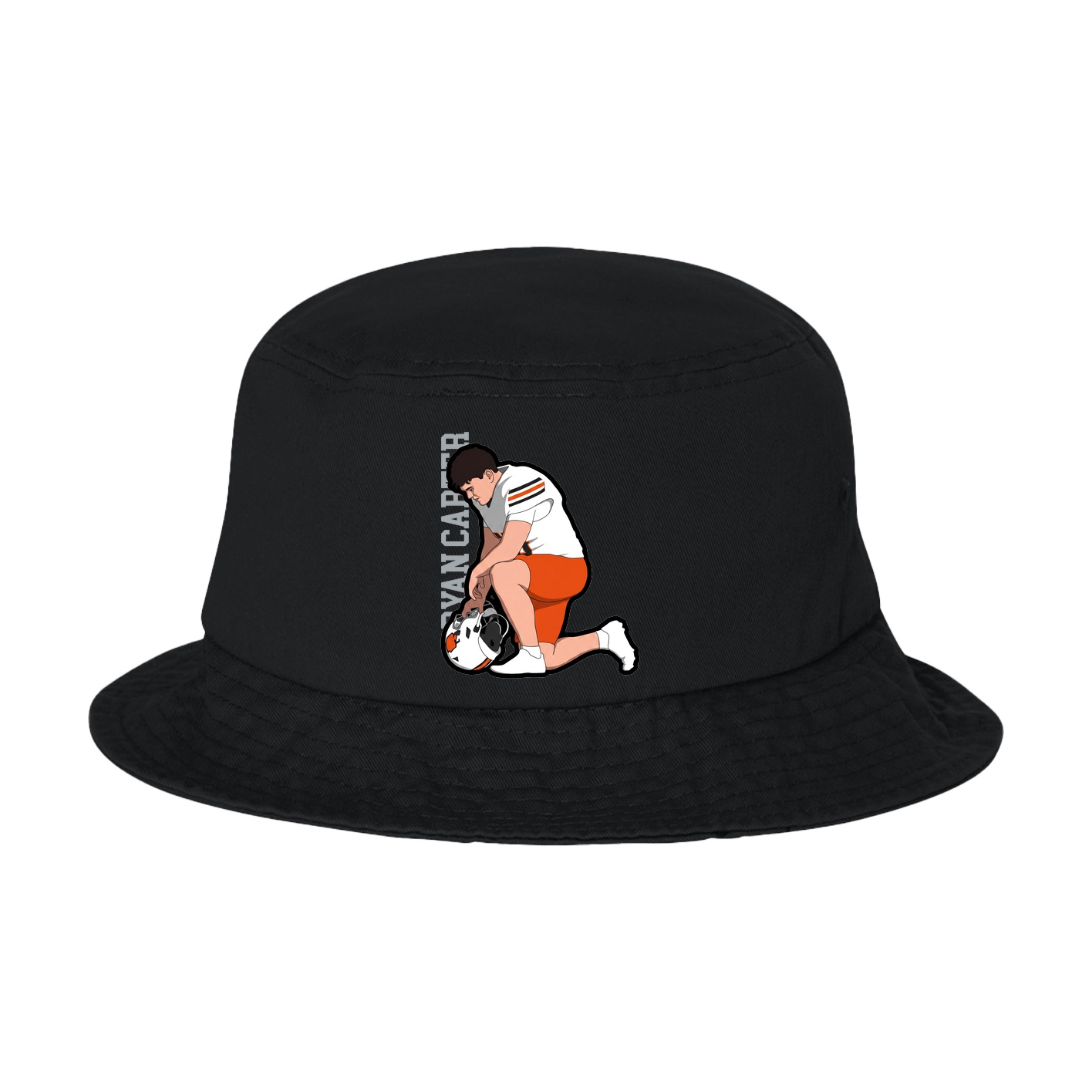 Bucket Cap — Name Vertical in Black