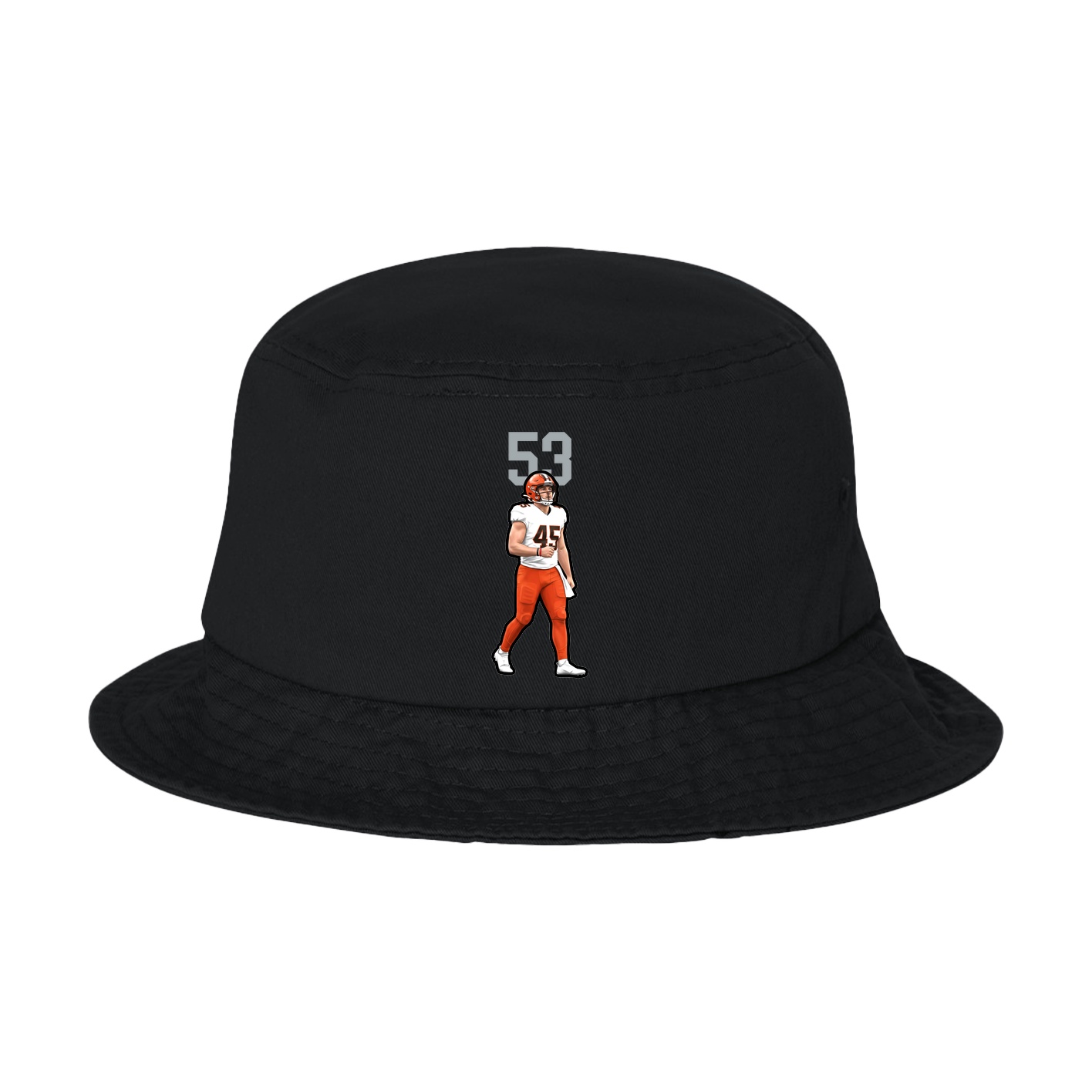 Bucket Cap — Number Top in Black