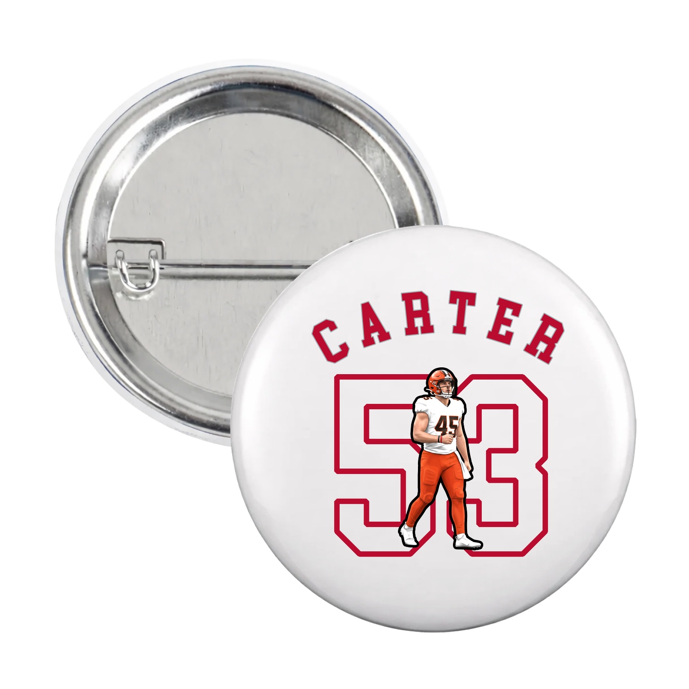 Game Day Button — Shirsey Arch in White