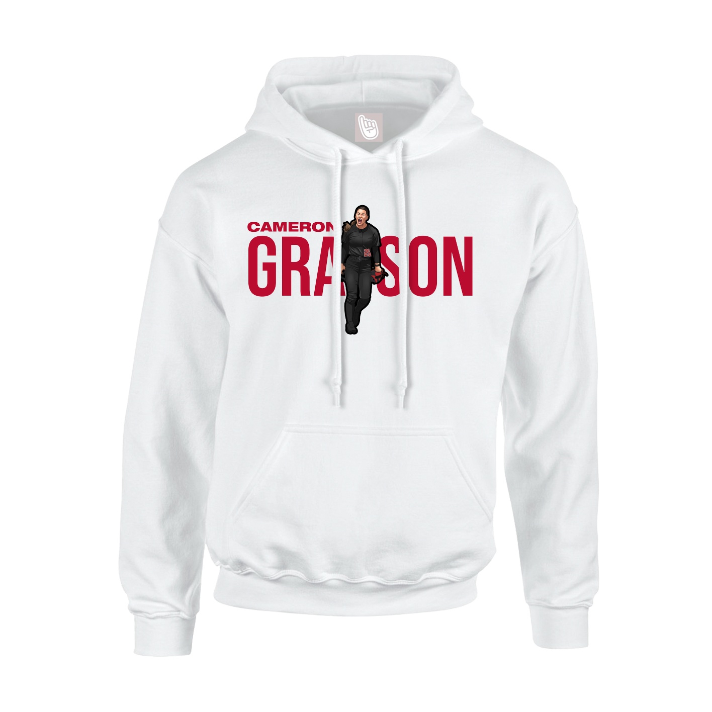 Hoodie — Player Name in White