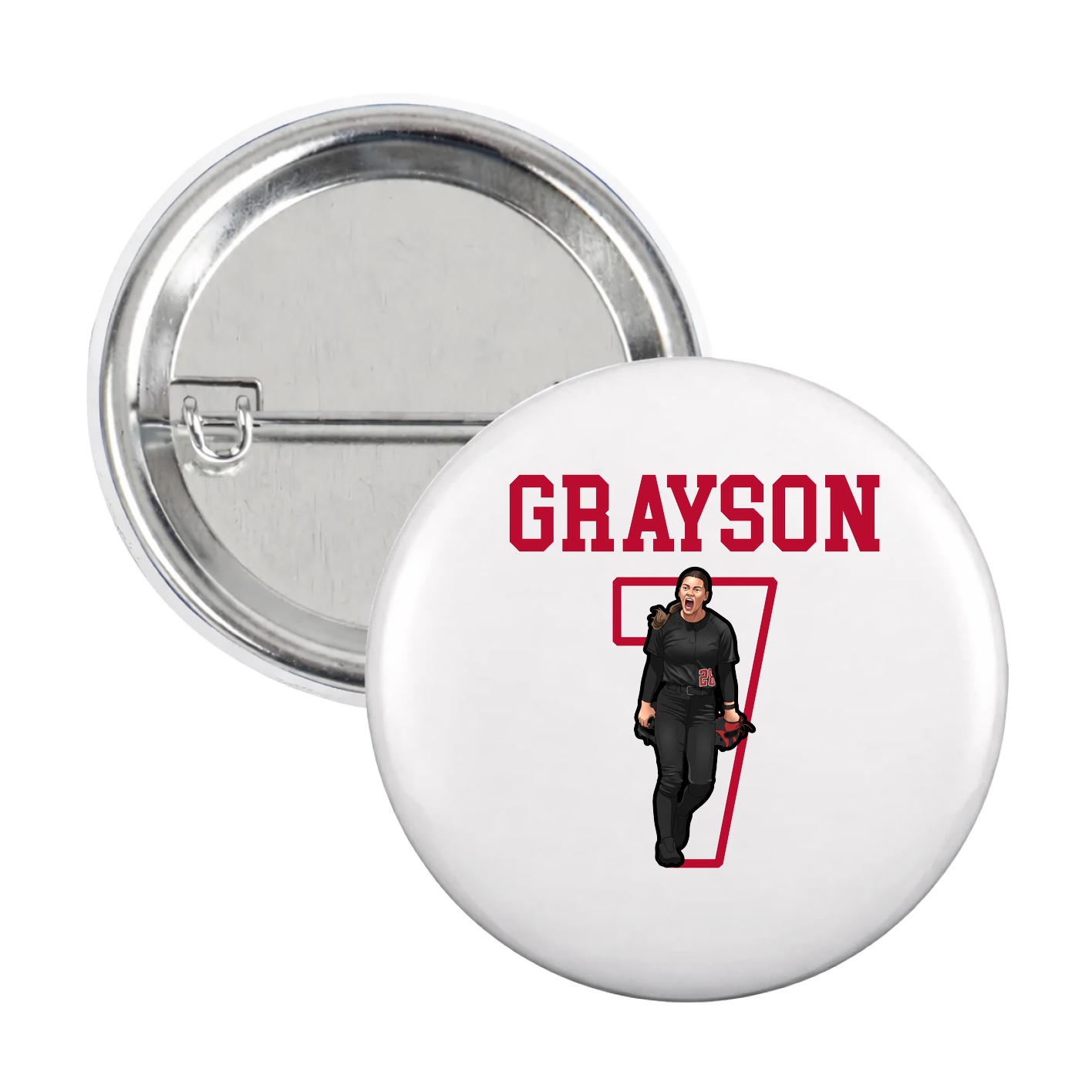 Game Day Button — Shirsey in White