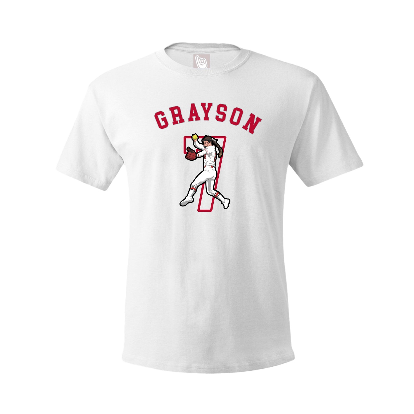 Youth Tee — Shirsey Arch in White