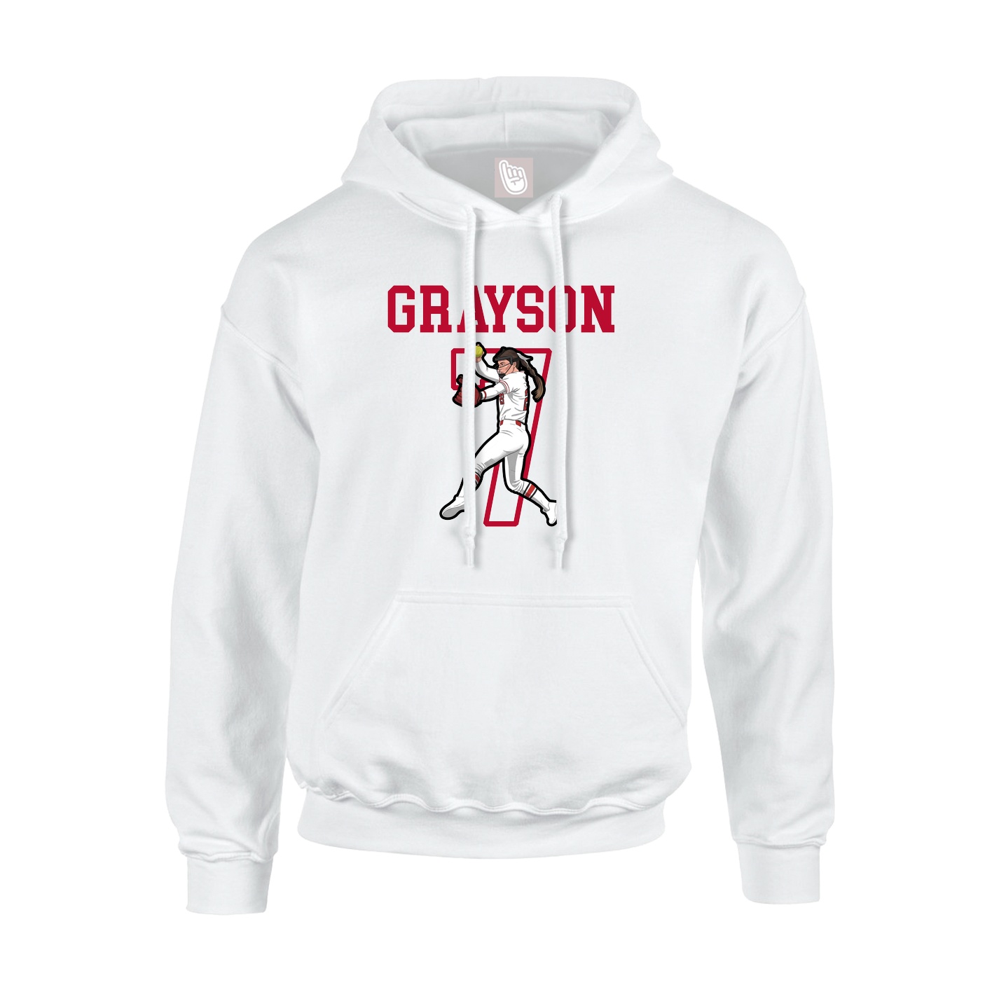 Youth Hoodie — Shirsey in White