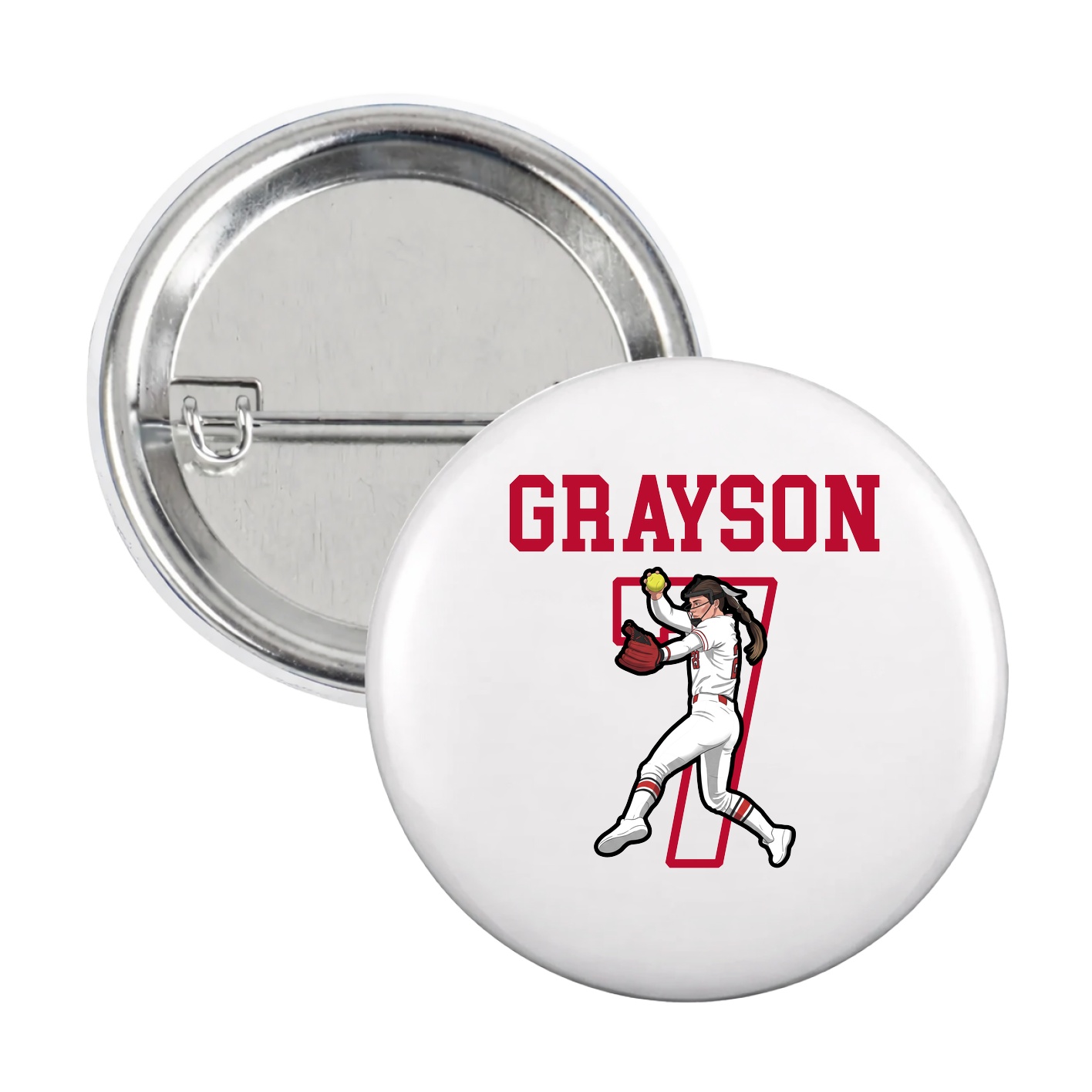 Game Day Button — Shirsey in White