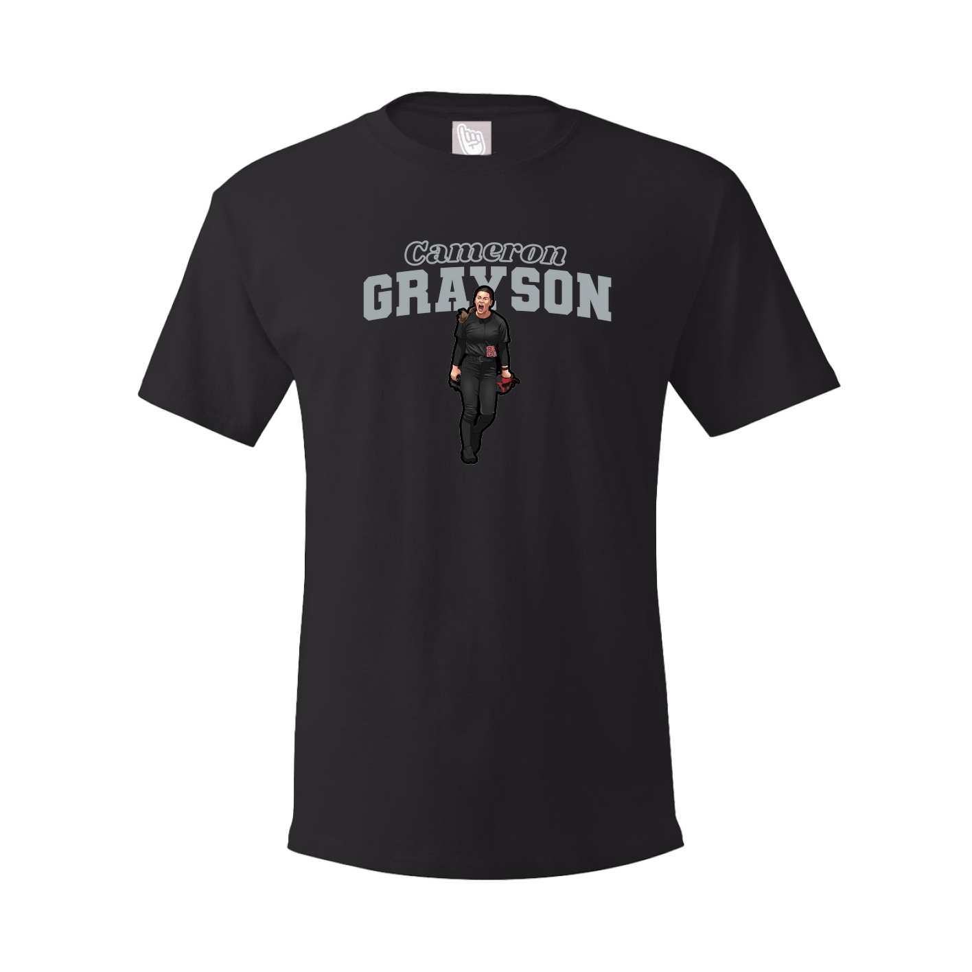 Youth Tee — Name Arch in Black