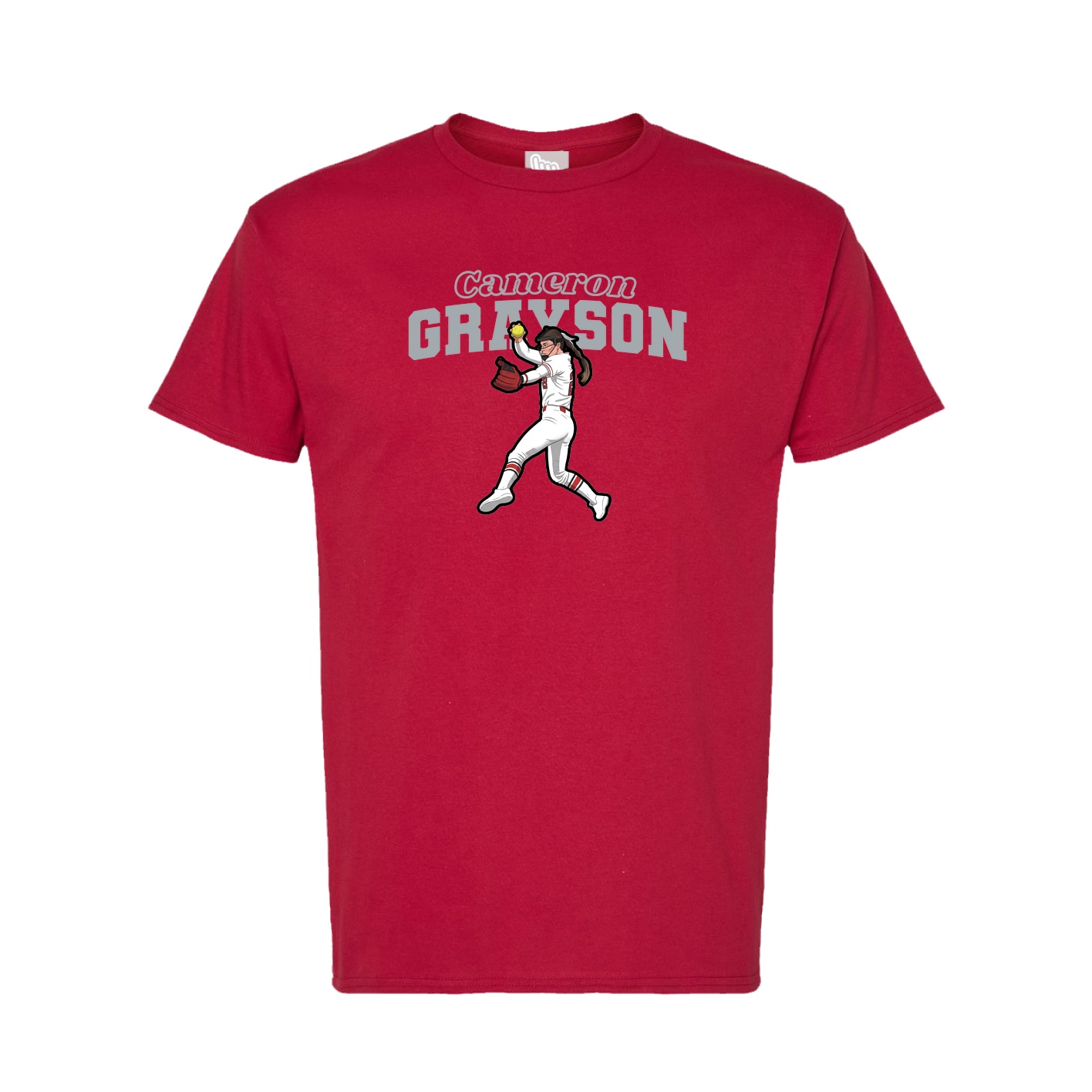 Tee — Name Arch in Crimson