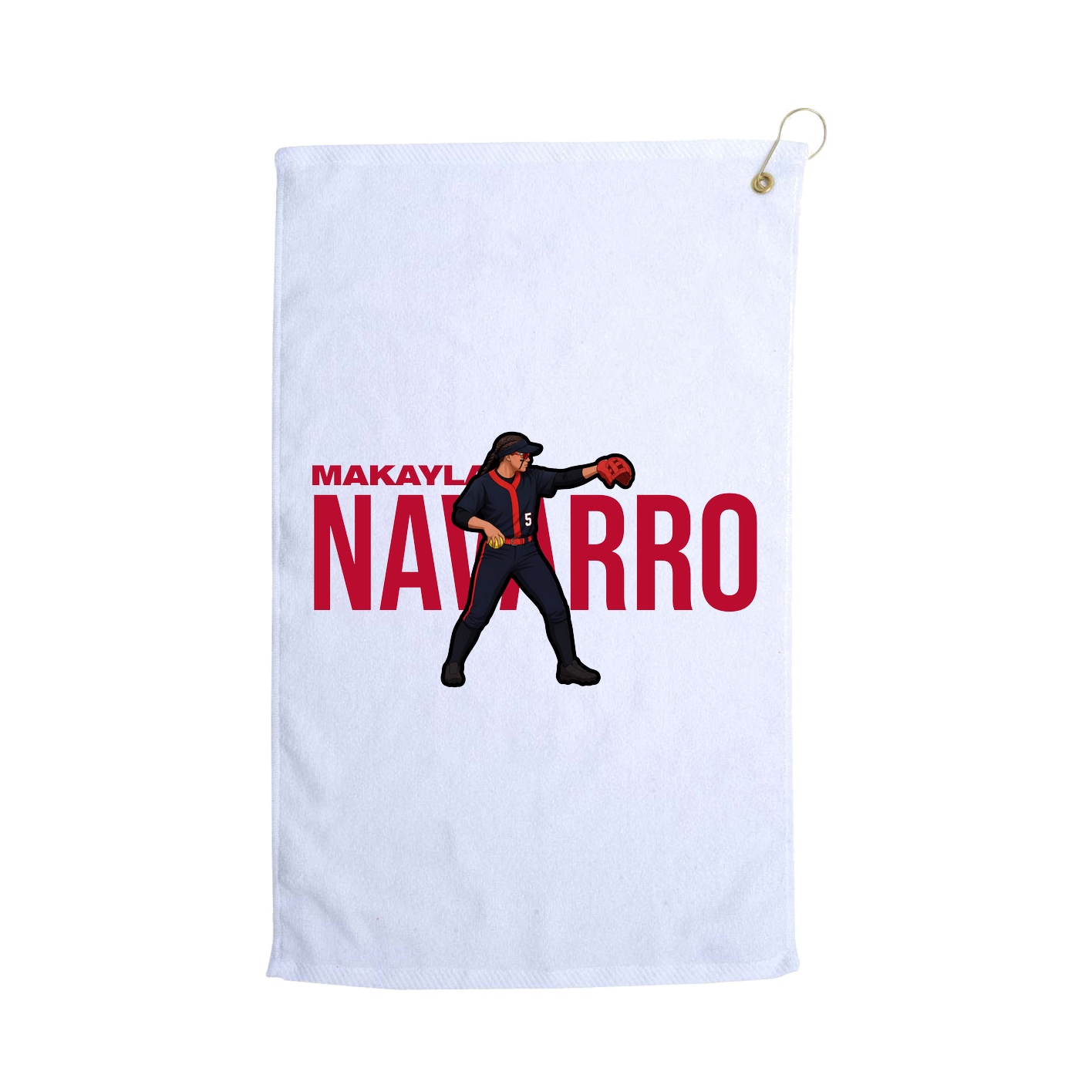 Golf Towel — Player Name in White