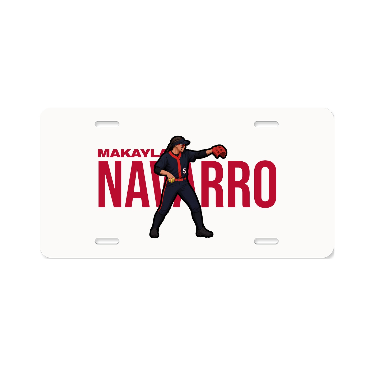 License Plate — Player Name in Classic