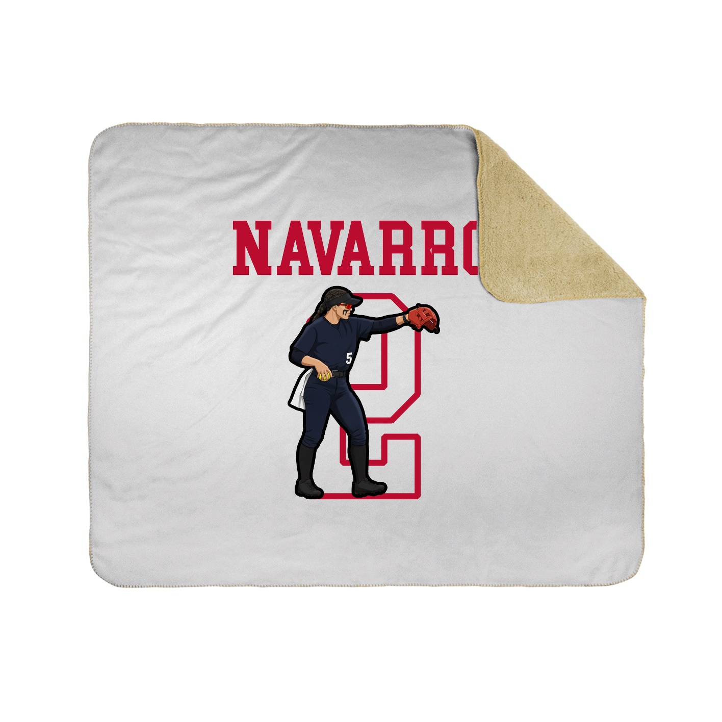 Throw Blanket — Shirsey in White