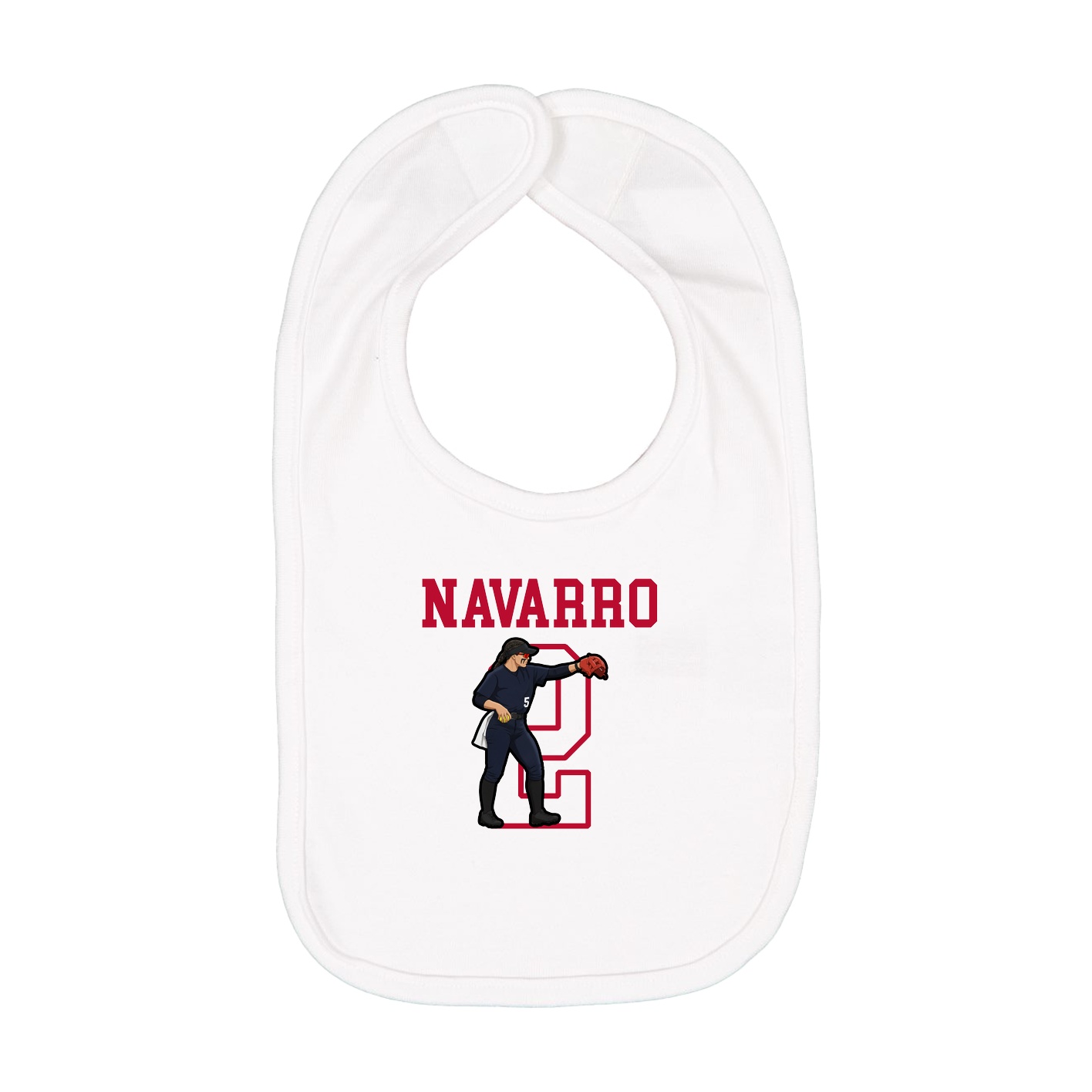 Infant Bib — Shirsey in White