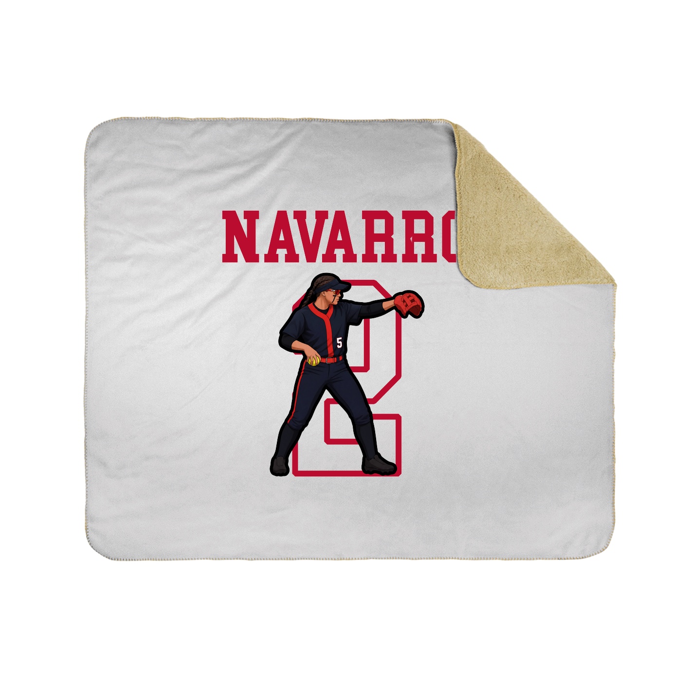 Throw Blanket — Shirsey in White
