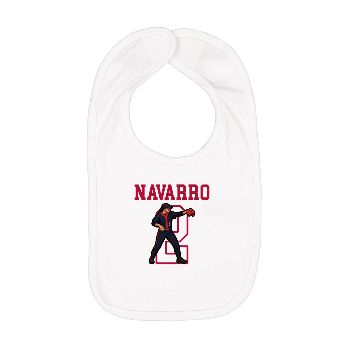 Infant Bib — Shirsey in White