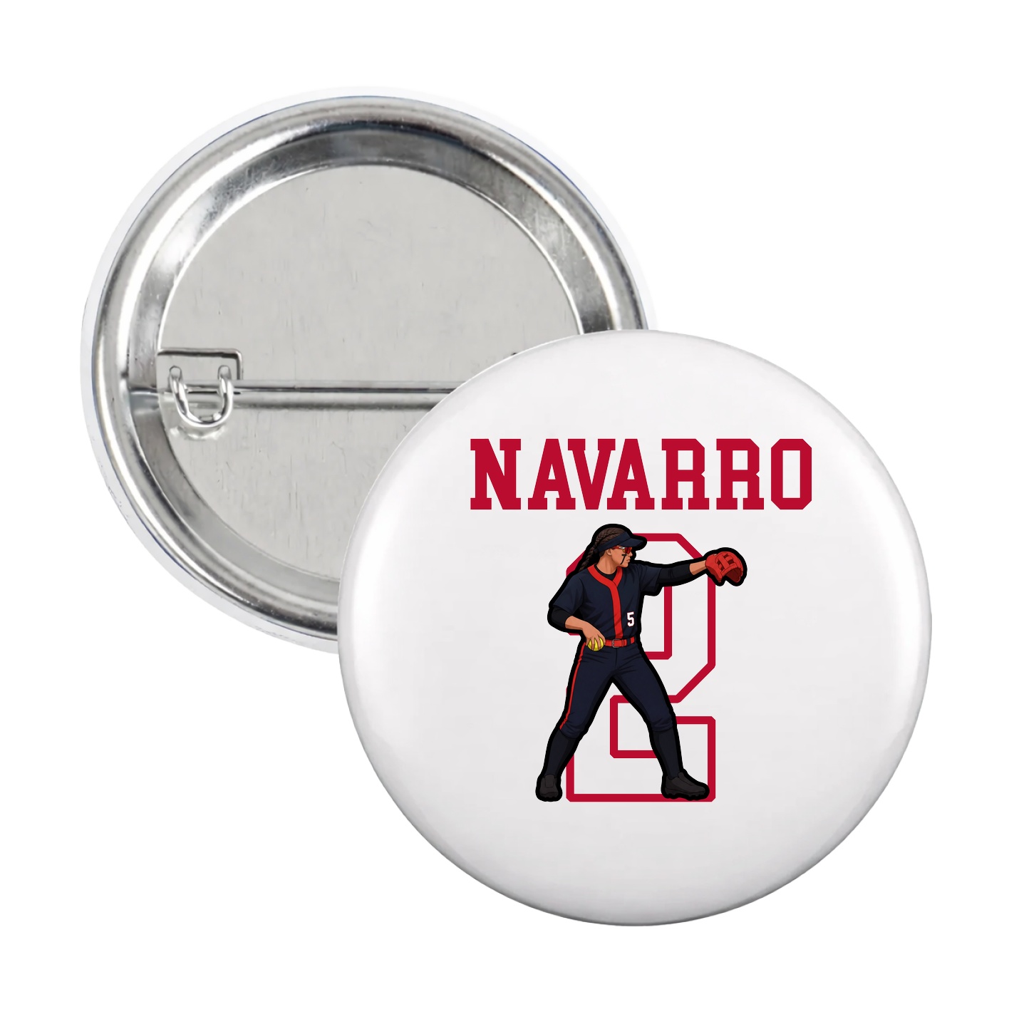 Game Day Button — Shirsey in White
