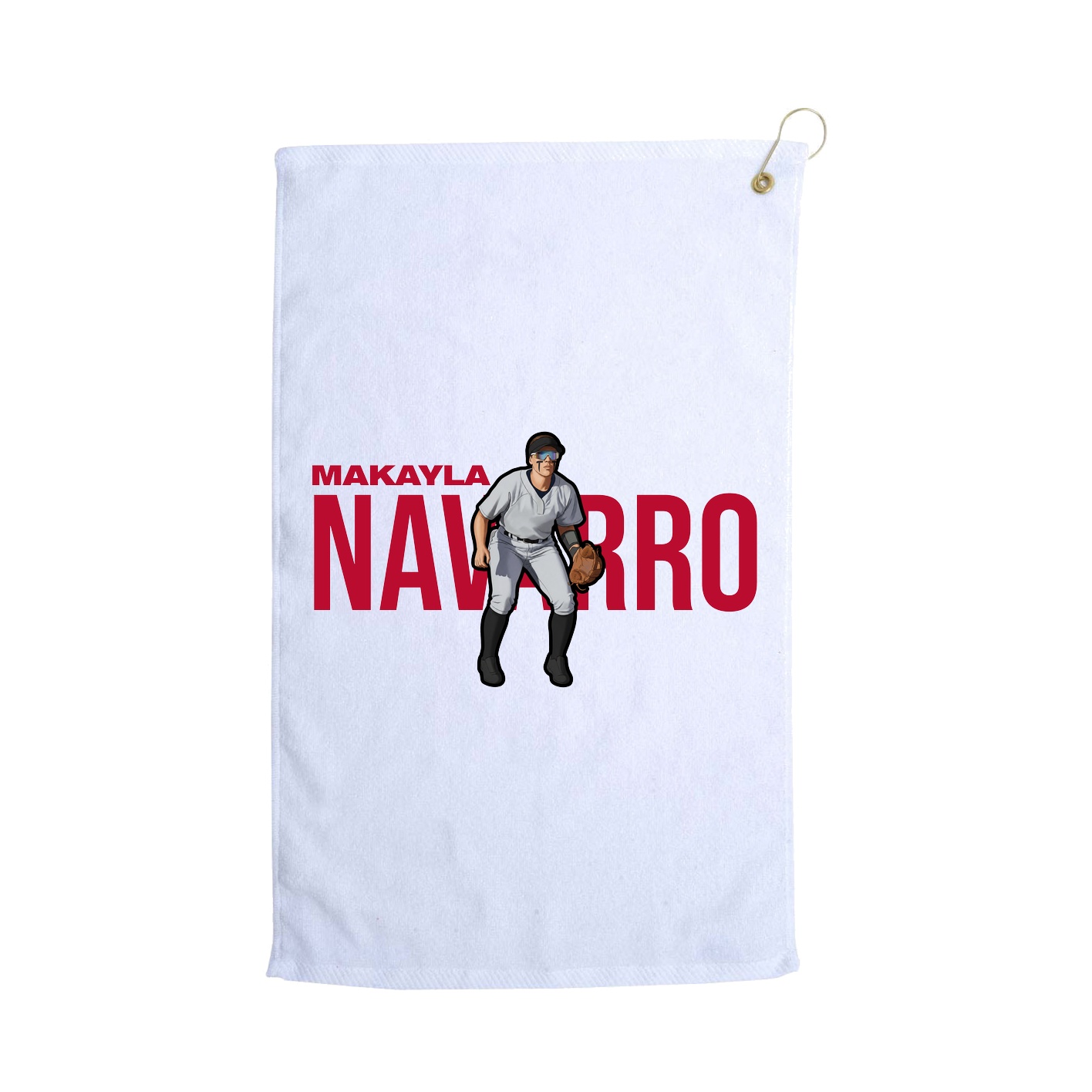 Golf Towel — Player Name in White